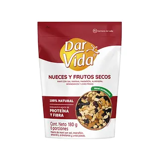 Nueces Y Frutos Secos Dar Vida 180g