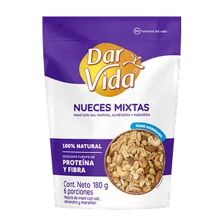 Nueces Mixtas Secos Dar Vida 180g