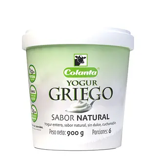 Yogurt Griego Colanta Natural 900g
