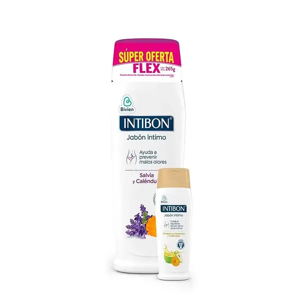 Jabon Intimo Intibon Salvia 210ml + 55ml