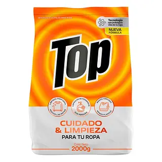 Detergente Top Cuidado Y Limpieza 2.000gr