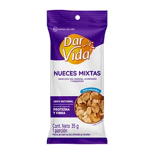Nueces Mixtas Secos Dar Vida 35g