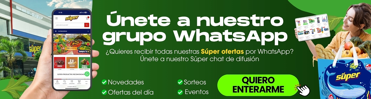 Súper grupo de difusión WhatsApp El Súper
