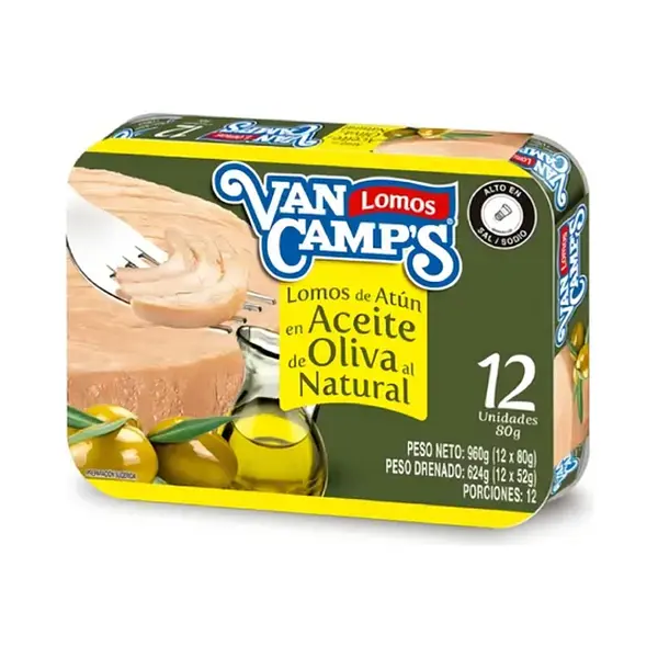 Atun Van Camps En Aceite De Oliva 12*80g