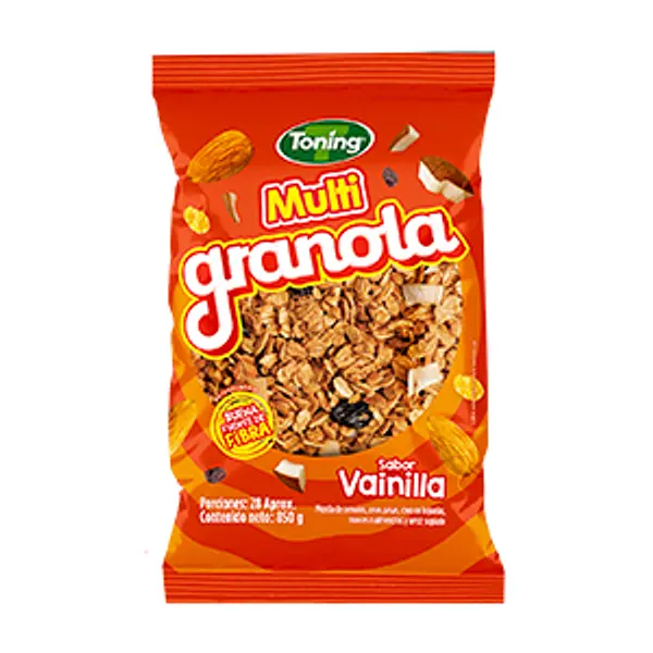 Multigranola Toning Sin Azucar Vainilla 850g