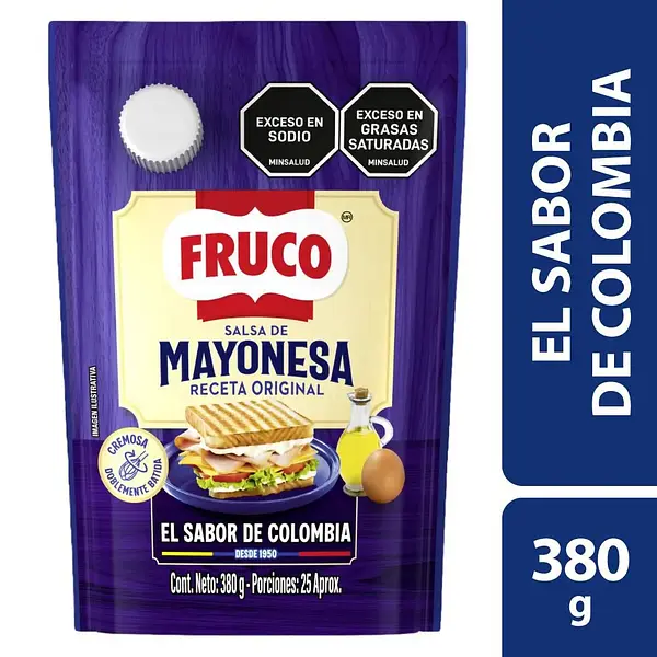 Mayonesa Fruco 380gr Doypack