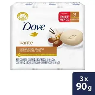 Jabon Baño Dove X 90gr Karite Tripack