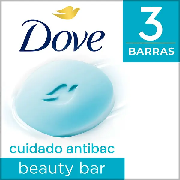 Jabon Baño Dove 90g*3 Antibacterial