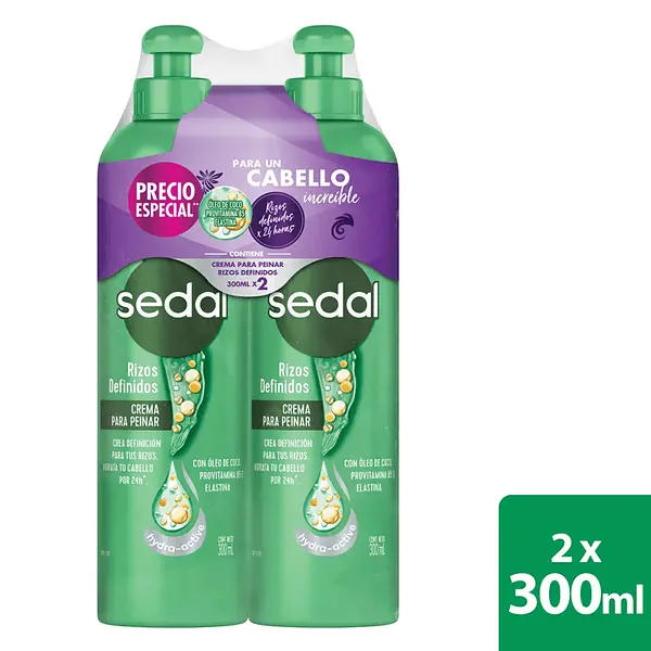Sedal Crema Para Peinar 2x300ml