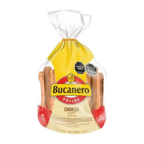 Chorizo Bucanero Paquete Por 10 Unidades / 1000gr