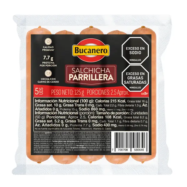 Salchicha Parrillera Bucanero 125gr