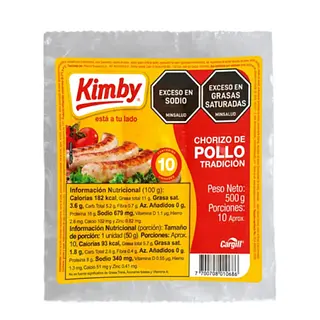 Chorizo De Pollo Kimby 500gr