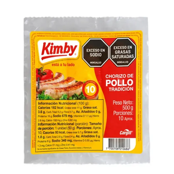 Chorizo De Pollo Kimby 500gr