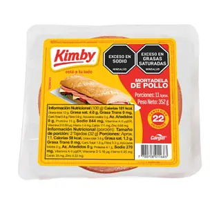 Mortadela De Pollo Kimby 352gr