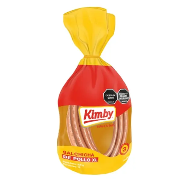 Salchicha De Pollo Kimby Xl 500gr