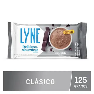 Chocolate Choco Lyne Clasico Sin Azucar 125g