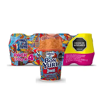 Yogurt Con Cereal Bonyurt Zucaritas Fourpack 170g