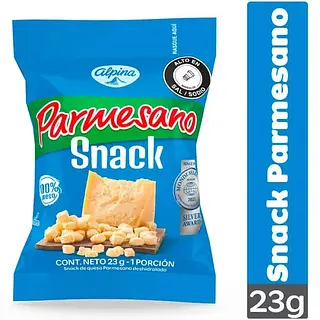 SNACK QUESO PARMESANO DESHIDRATADO ALPINA 23G