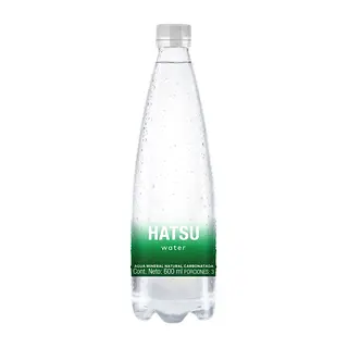 AGUA HATSU PET CON GAS 600ML