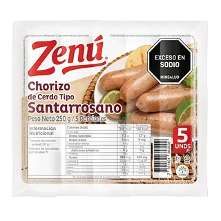CHORIZO ZENU SANTARROSANO 250G