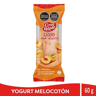 helado crem helado casero melocoton 60g