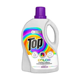 DETERGENTE TOP ROPA COLOR 3000ML